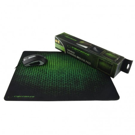 Mouse pad gaming, 40x30 cm, antiderapant, verde, Esperanza Grunge Maxi