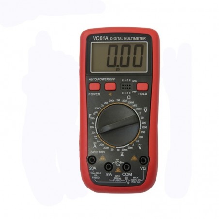 Multimetru digital 61A,  10 functii, cu sonda temperatura