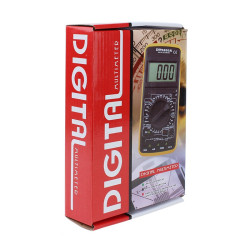 Multimetru digital UAT-D, ecran LCD, 9V, carcasa antisoc, negru