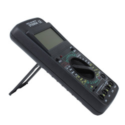 Multimetru digital UAT-D, ecran LCD, 9V, carcasa antisoc, negru