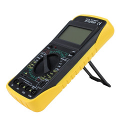 Multimetru digital UAT-D, ecran LCD, 9V, carcasa antisoc, negru