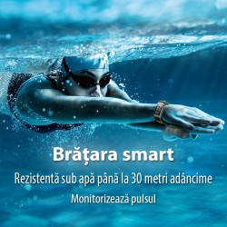 Bratara smart Bluetooth, Android, iOS, ecran OLED 0.96 inch, SoVogue