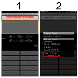 Imprimanta termica portabila, bluetooth, pentru Android sau iOS