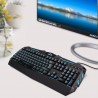 Tastatura multimedia USB iluminata in 7 culori, Rii RK900