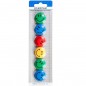Magneti Smiley Face 30 mm, multicolor, set 6 bucati Magneti Smiley Face 30 mm, multicolor, set 6 bucati
