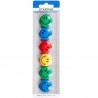 Magneti Smiley Face 30mm, multicolor, set 6 bucati