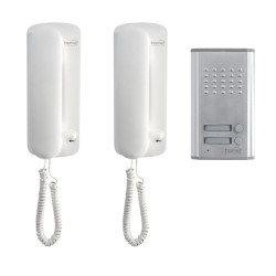 Set interfon poarta pentru 2 locuinte, cu fir, Home