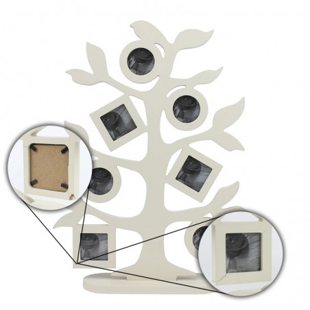 Rama foto multipla in forma de copac, lemn, 32x42 cm, Resigilata