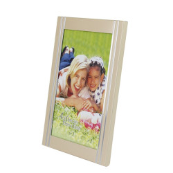  Rama foto Golden Memories metalica, 10x15, pentru birou, insertii arginti