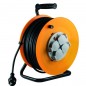 Prelungitor rola tambur, 4 prize, 50 m, 3 x 1,5 mm2, IP44 Prelungitor rola tambur, 4 prize, 50 m, 3 x 1,5 mm2, IP44