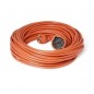 Prelungitor cablu H05VV-F 3G1,0 mmp, 2300W, IP20, portocaliu, Home