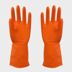 Manusi de unica folosinta pentru menaj, finisaj anti-alunecare, latex