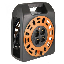 Prelungitor tambur, 4 prize cu protectie, 20m, IP20, Home