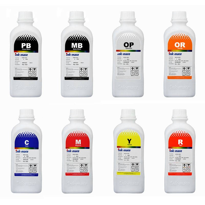 Cerneala SuperChrome pigment pentru Epson R1900 R2000 set 8 culori Cantitate : 1000 ml