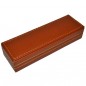 Etui inscriptionabil maro pentru 1 instrument de scris