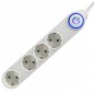 Prelungitor, 4 prize, comutator de picior, protectie copii, alb, Home Prelungitor, 4 prize, comutator de picior, protectie copii, alb, Home
