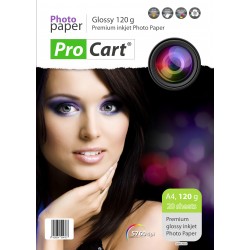 Hartie foto format A4 Glossy 120g, top 20 coli