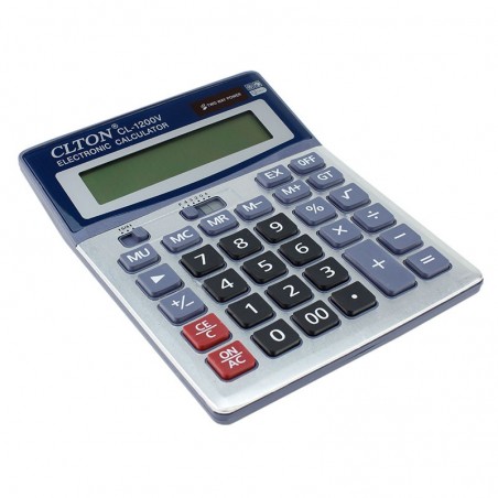 Calculator electronic de birou CLTON, CL-1200V albastru   