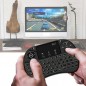 Mini tastatura wireless unique scroll, iluminata, touchpad 2.5 inch, 92 taste, Rii i8X