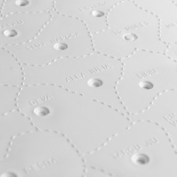 Sablon harta Romaniei, plastic, Nebo