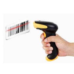 Cititor cod de bare 1D, Wireless, bidirectional, USB, tehnologie laser