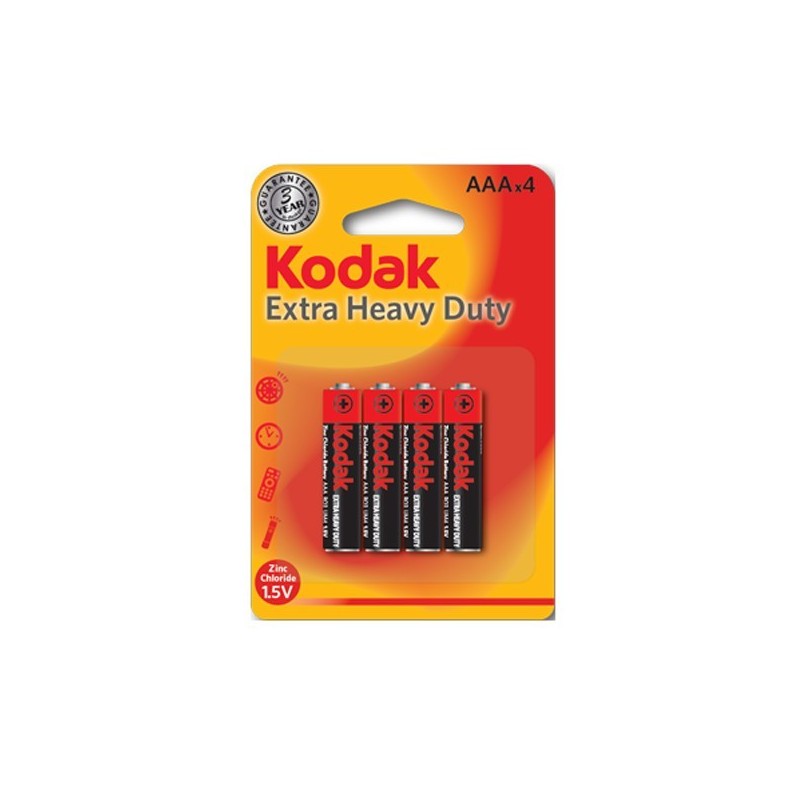 Baterii 3R AAA Kodak Zinc Carbon, 1.5V, set 4 bucati