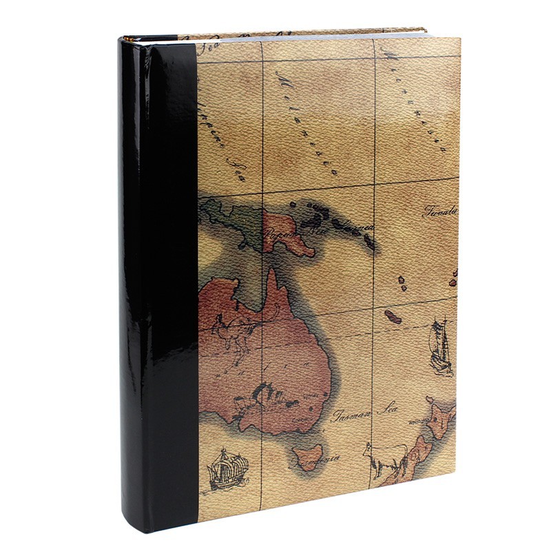 Album foto Maps Australia 300 poze 10x15cm, slip-in, spatiu note, negru