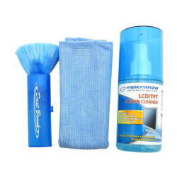 Kit curatare display, pamatuf, laveta, spray 200ml, antistatic, Esperanza