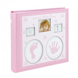 Album personalizabil Baby, 200 foto 10x15 cm, amprente bebelus, cutie