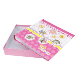 Album foto PinkFlower personalizabil, 10x15, 200 poze, 50 file slip-in