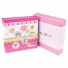 Album foto PinkFlower personalizabil, 10x15, 200 poze, 50 file slip-in