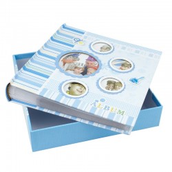 Album poze BlueBoy personalizabil, 10x15, 200 foto, slip-in, husa tip cutie