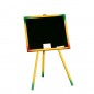 Tabla scolara neagra 48x82.5 cm, 2 accesorii, suport lemn color