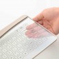 Tastatura Bluetooth sticla tactila, LED, cu touchpad gesture, curatare antiseptica
