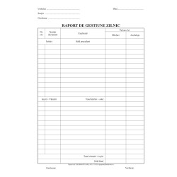 Raport zilnic de gestiune, A4, RS, 100file/bloc