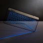 Tastatura Bluetooth sticla tactila, LED, cu touchpad gesture, curatare antiseptica