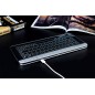 Tastatura Bluetooth sticla tactila, LED, cu touchpad gesture, curatare antiseptica