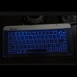 Tastatura Bluetooth sticla tactila, LED, cu touchpad gesture, curatare antiseptica