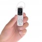 Mini telefon cu casca bluetooth wireless dual sim BM50 GTStar alb
