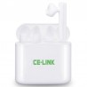 Casti stereo Bluetooth 4.2, 800 mAh, LED, stand incarcare, alb
