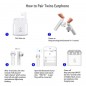 Casti stereo Bluetooth 4.2, wireless In-Ear, microfon, dock incarcare, Android/IOS Casti stereo Bluetooth 4.2, wireless In-Ear, microfon, dock incarcare, Android/IOS