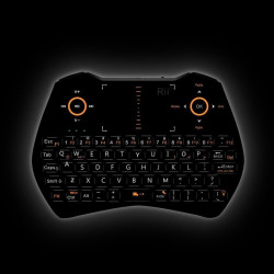 Mini tastatura wireless iluminata cu funtie de airmouse, Riitek  i28