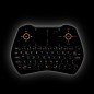 Mini tastatura wireless, iluminata, cu functie de AirMouse, Riitek i28