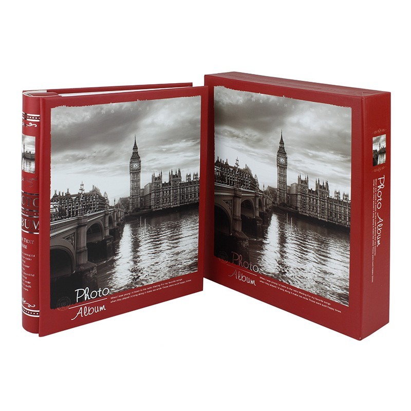 Album London Clock, 200 fotografii 10x15 cm, slip-in, momo, cutie Album London Clock, 200 fotografii 10x15 cm, slip-in, momo, cutie