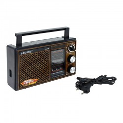 Radio portabil 3W, 11 benzi FM/MW/SW1-9, stil vintage, Leotec