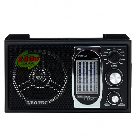 Radio portabil boxa, 12 benzi FM/MW/SW1-9, mufa jack 3.5, Leotec 
