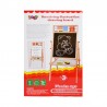 Tabla scolara cu socotitoare, 2 fete scriere, accesorii incluse, suport lemn