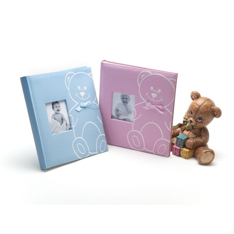 Album New Baby Bear, personalizabil, 240 foto autoadezive, textil, 29x32 cm