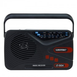 Radio portabil clasic, 4 benzi AM/FM/SW1-2, LEOTEC
