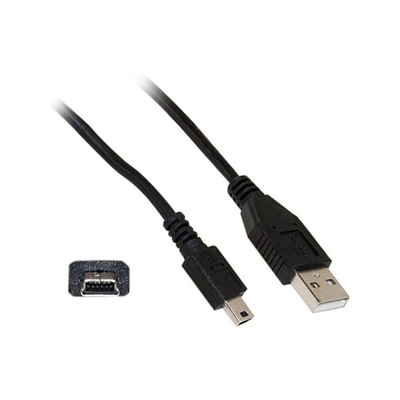 militia Sobbing Lada Cablu incarcare si transfer date USB A mini USB, lungime 1 m, negru